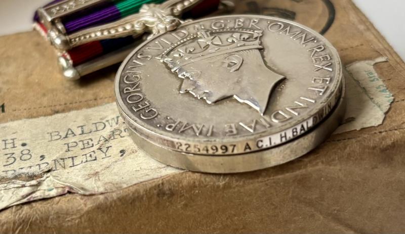 cWW2 & Palestine Royal Air Force (RAF) Medal Group BALDWIN from Burnley Lancashire