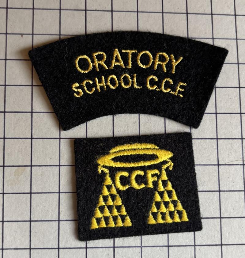 Oratory School Oxfordshire Combined Cadet Force (CCF) Cloth Shoulder Title & Arm Badge Patch