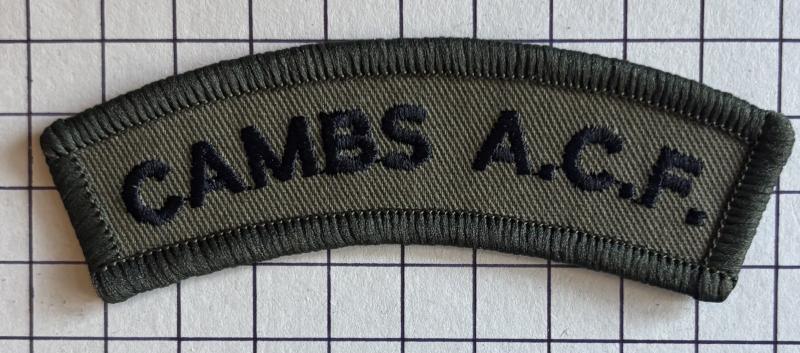 Cambridgeshire Army Cadet Force (ACF) Shoulder Title Badge Patch