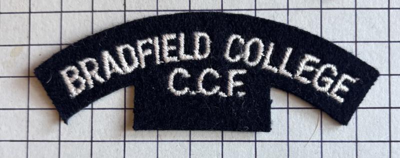 Bradfield College Berkshire Combined Cadet Force (CCF) Cloth Shoulder Title Badge