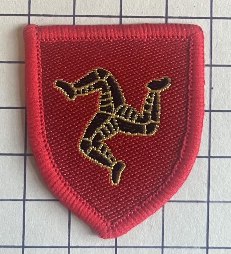 Isle Of Man Army Cadet Force (ACF) Cloth Unit Designation Arm Patch Badge