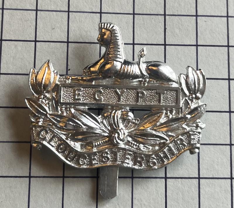 Gloucestershire Regiment Staybrite Cap Badge Gaunt