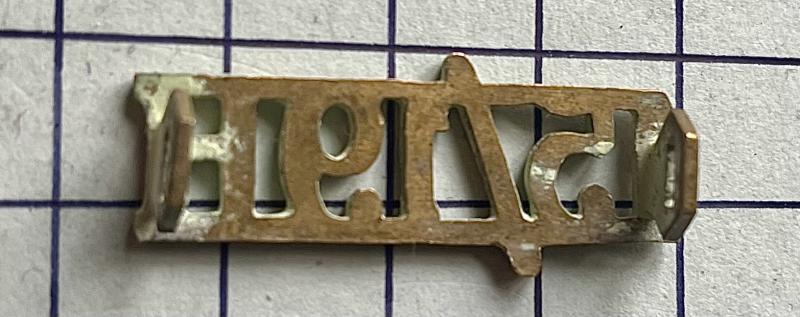 15th/19th The Kings Royal Hussars Brass Shoulder Title Badge