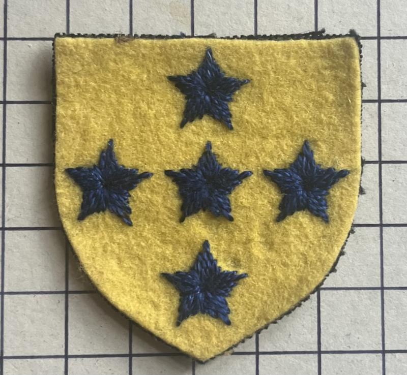 cWW2 British Southern Command Royal Army Pay Corps (RAPC) Formation Sign Cloth Badge