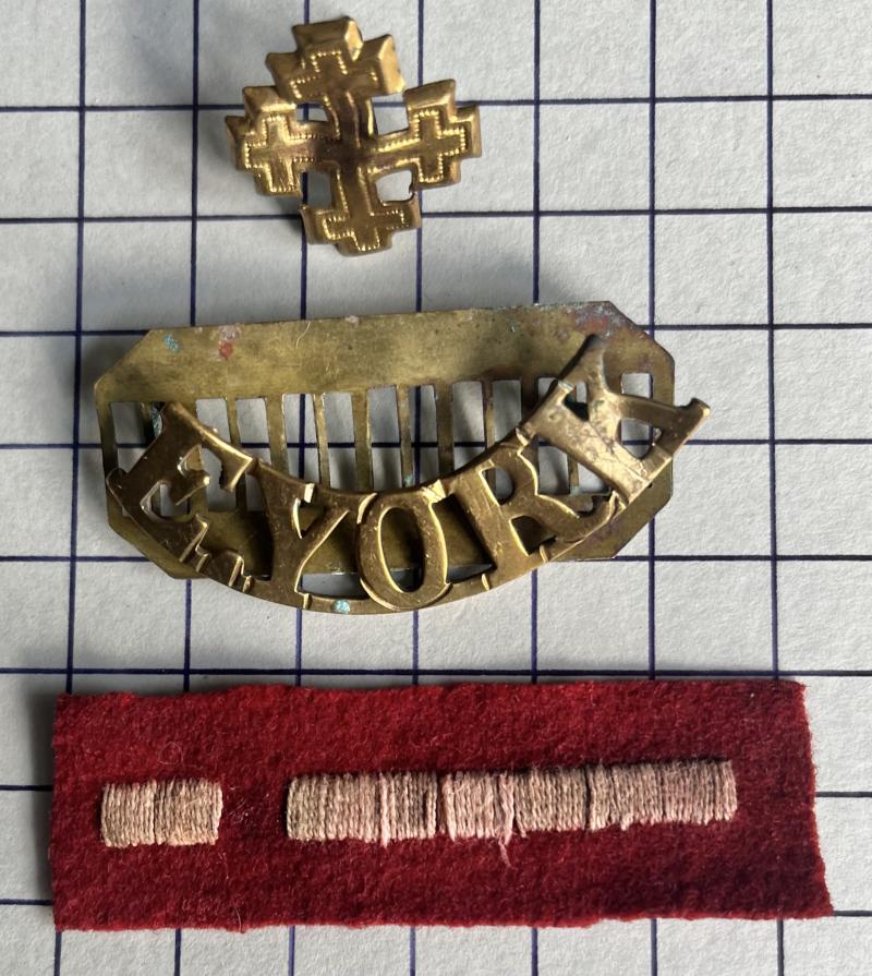 17th (Northern) Division WW1 Cloth Formation Sign Badge.