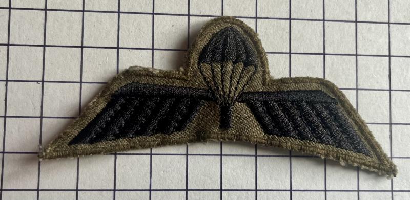 Dutch The Netherlands Basic Combat Parachute Wings Subdued Badge Patch