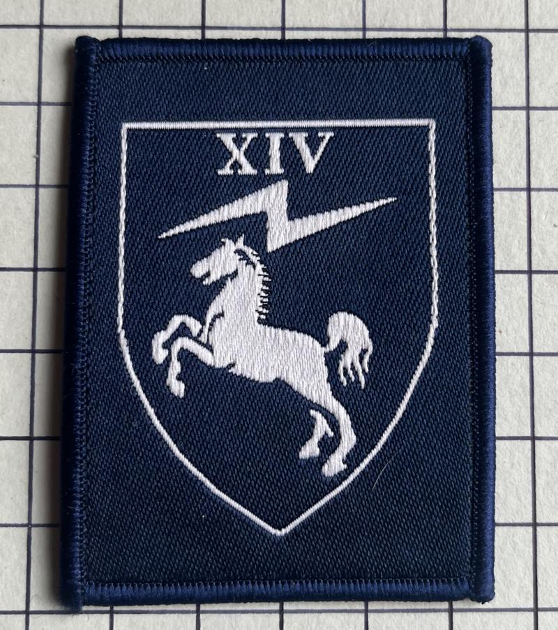 14th Signal Regiment Tactical Recognition Flash (TRF) Cloth Badge Patch Unit Designation Sign