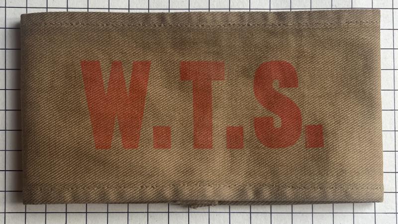 cWW2 British Women’s Transport Service (WTS) First Aid Nursing Yeomanry (FANY) Printed Wartime Armband