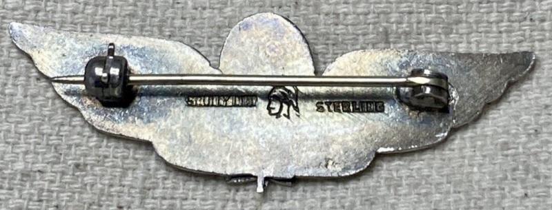 c1964-68 Silver Canada Canadian Army Pilot Parachutist Dual Qualification Wing Badge