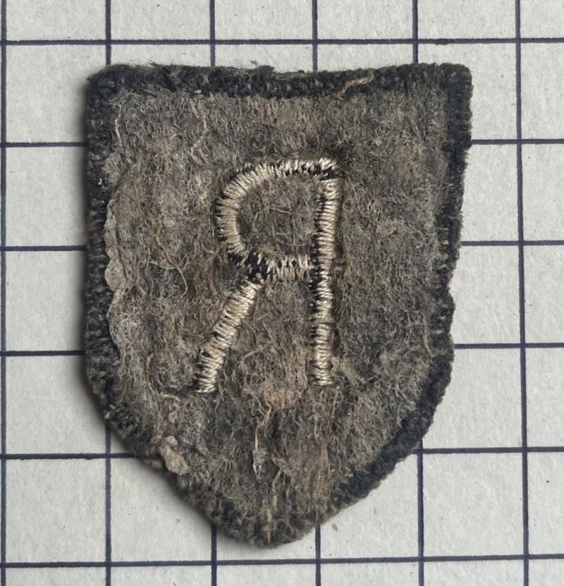 WW2 R Force Badge c1944-45 Special Forces Arm Formation Sign Patch
