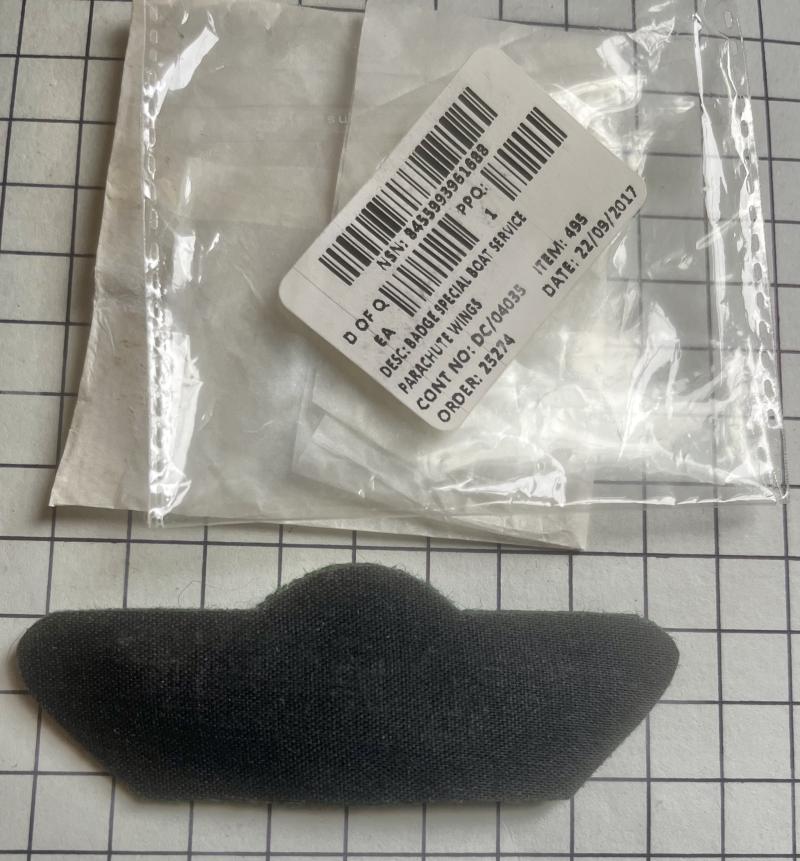 2017 Special Boat Service (SBS) Parachute Qualification Wings Badge Patch