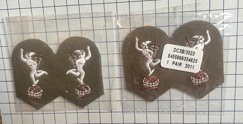 c2011 Royal Signals SNCO 'Jimmys' Arm Badge Patch 2 x Pairs