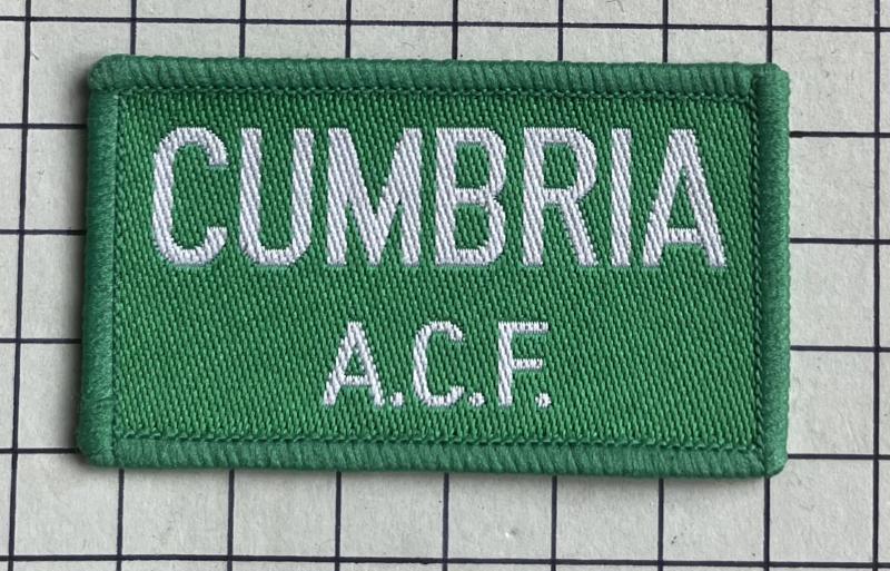 Cumbria Army Cadet Force (ACF) Shoulder Title Badge Patch