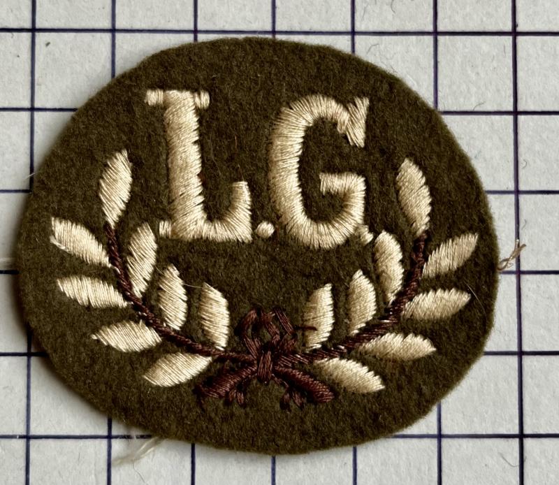 cWW2 Cloth Light Machine Gunner Qualification Skill Trade Patch Badge