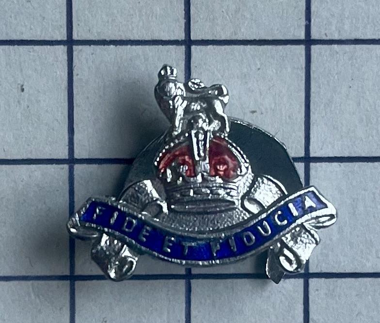 cWW2 Royal Army Pay Corps (RAPC) Regimental Mufti Sweetheart Badge