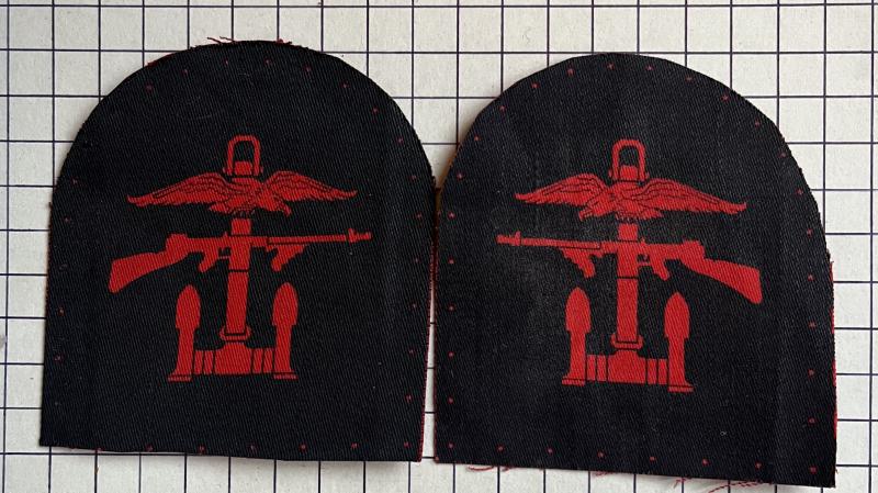 WW2 Printed Combined Operations Pair of Formation Sign Badges