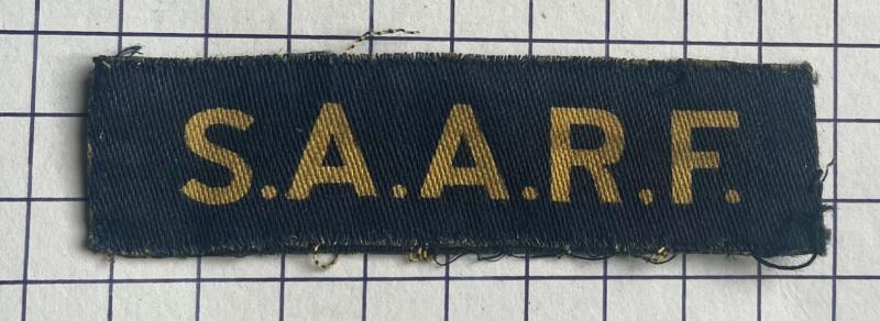 cWW2 1945 Special Allied Airborne Reconnaissance Force (SAARF) Printed Shoulder Title Badge Patch
