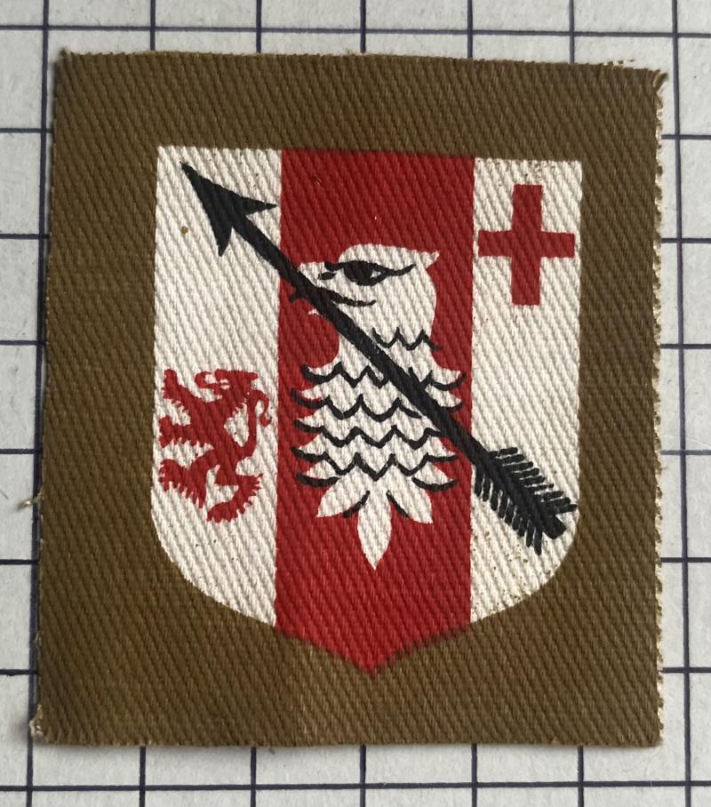 c1956 - 61 Royal Artillery (RA) 31st Anti-Aircraft Brigade Formation Sign Patch Badge