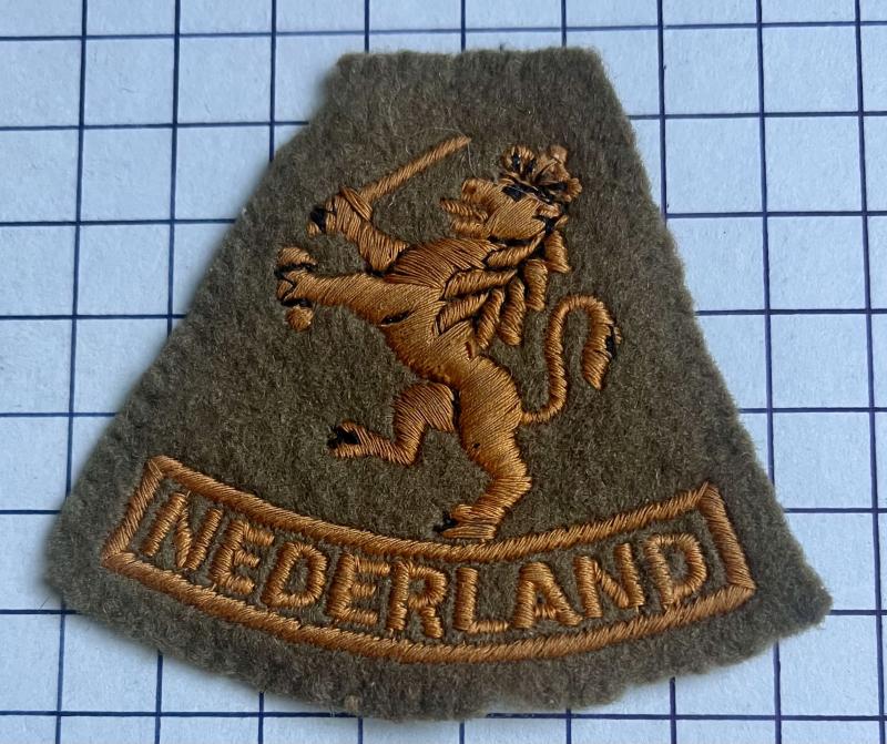 c1940-45 Nederland WW2 Wartime Free Netherlands Forces Formation Sign Arm patch