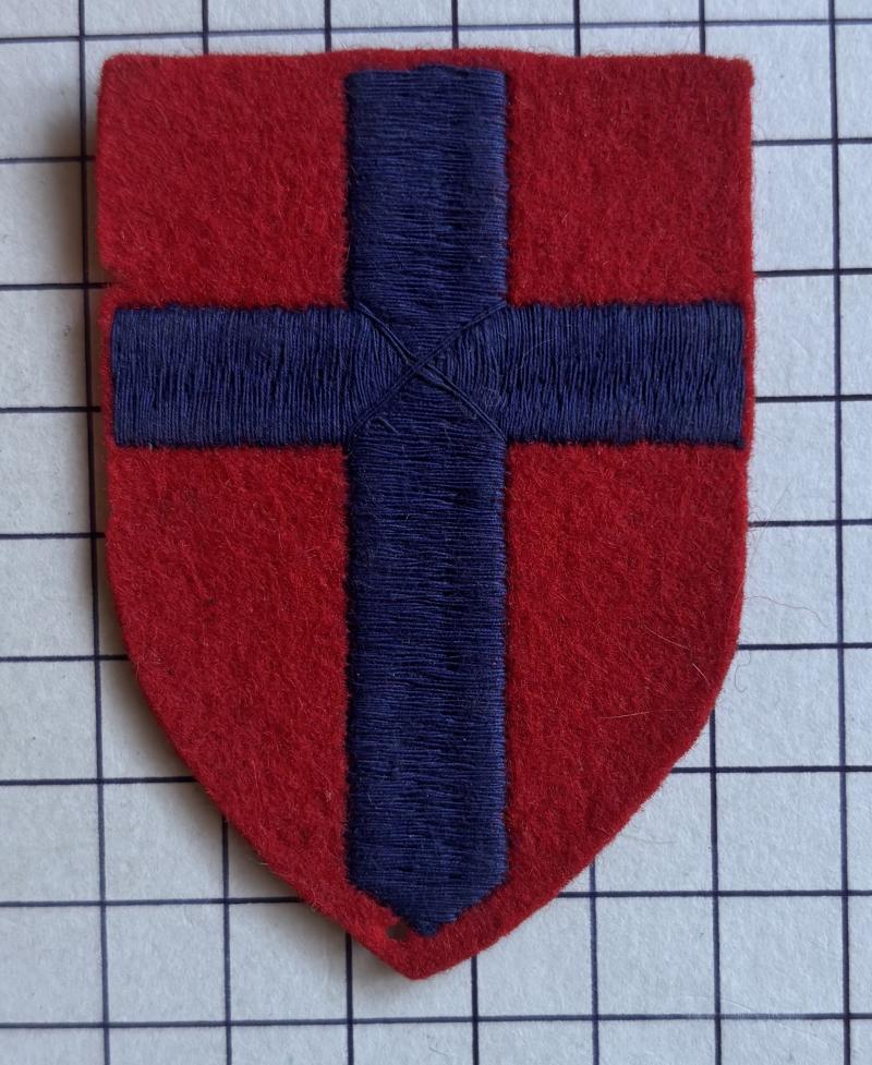cWW2 21st Army Group GHQ and Lines of Communication Troops & British Troops in France Fornation Sign Patch