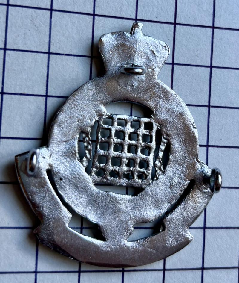 c1970s Royal Gloucestershire Hussars (RGH) Senior Non-Commissioned Officer's Chrome Arm Badge