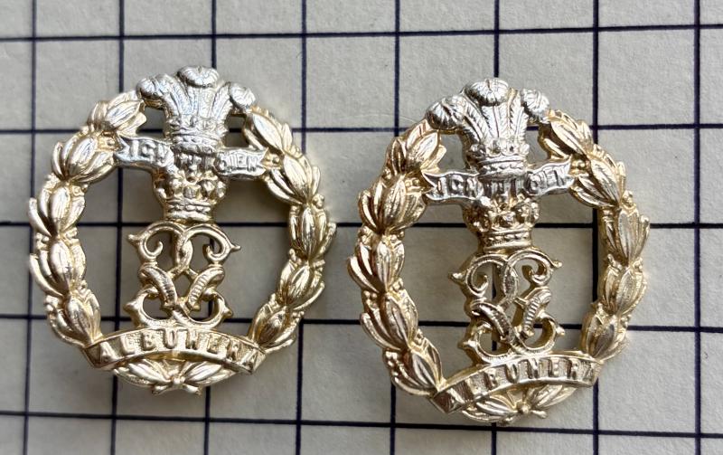 1962-1963 Anodised Aluminium Middlesex Regiment Collar Badges