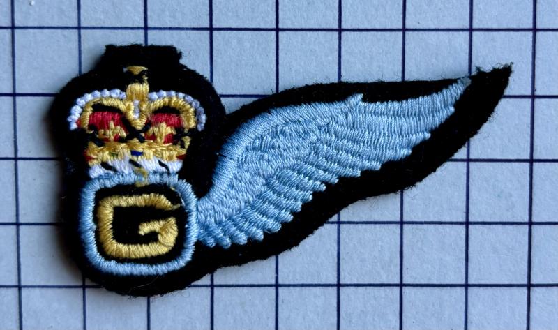 Brevet Air Door Gunner Aircrew Half Wing Army Air Corps (AAC) Qualification Trade Patch Cloth Badge