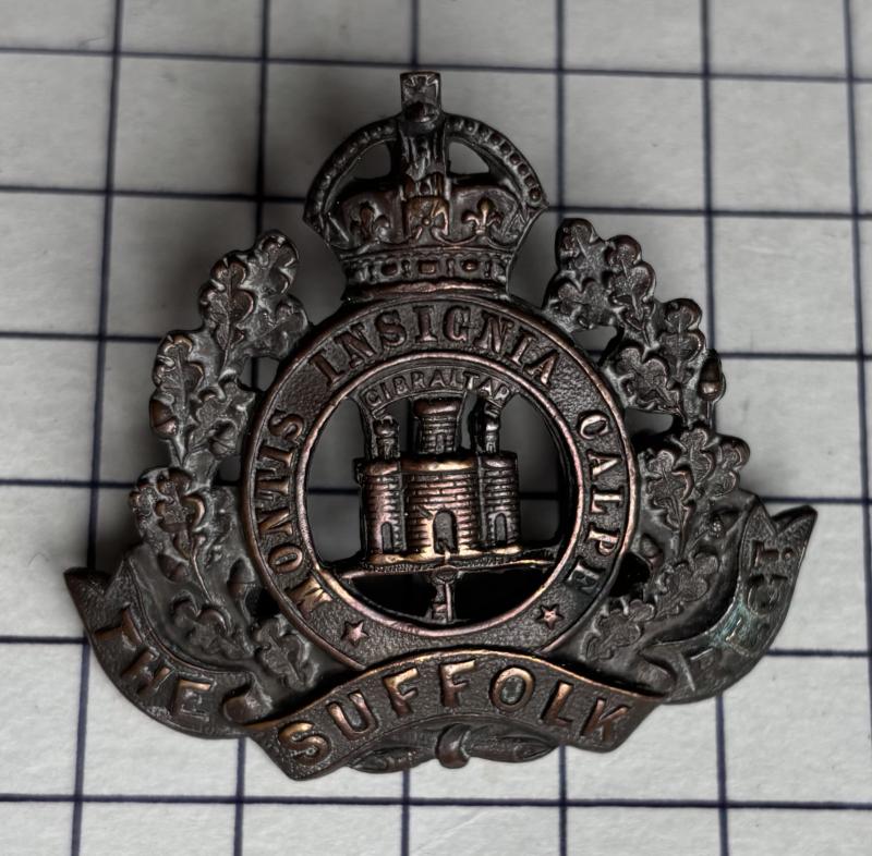 Suffolk Regiment Officer's Service Dress (OSD) Cap Badge