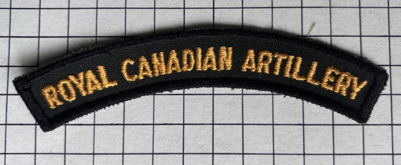 Post WW2 Royal Canadian Artillery (RCA) Shoulder Title Patch Badge