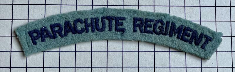 cWW2 British Parachute Regiment Embroidered Felt Shoulder Title Badge