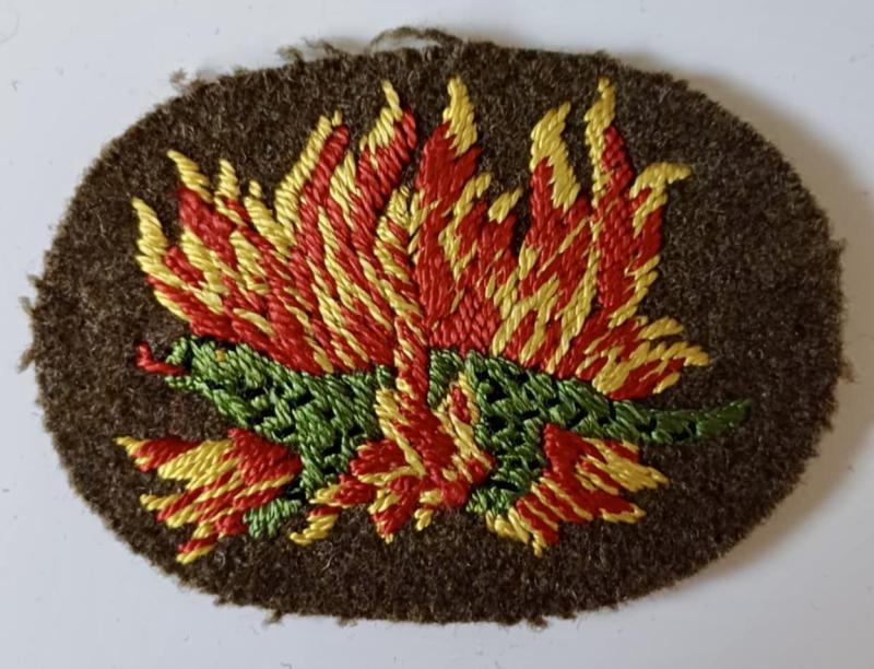 cWW1 No 1 Commando Salamander Formation Sign Unit Designation Cloth Patch Badge