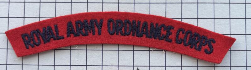 Royal Army Ordnance Corps (RAOC) Cloth Shoulder Title Patch