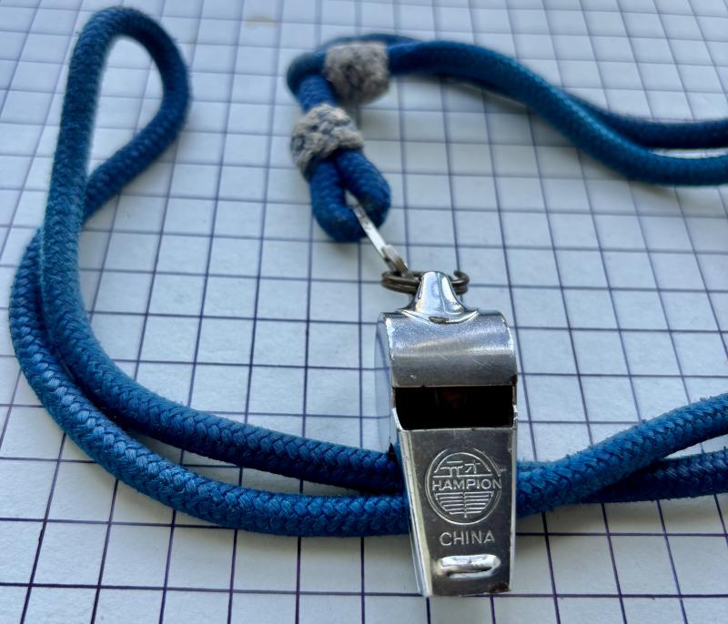 Pre-1980 Rhodesian Prison Service Lanyard and Associated Whistle