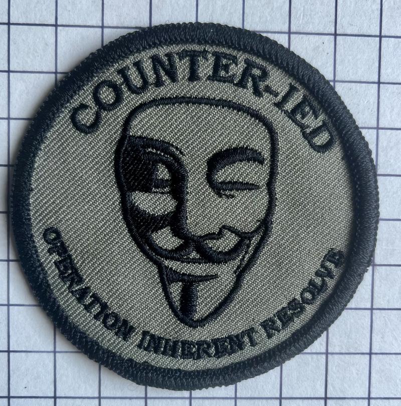c2019 Operation Inherent Resolve Combined Joint Task Force Iraq Syria Libya Counter IED ATO EOD Operators Bomb Disposal Patch Badge