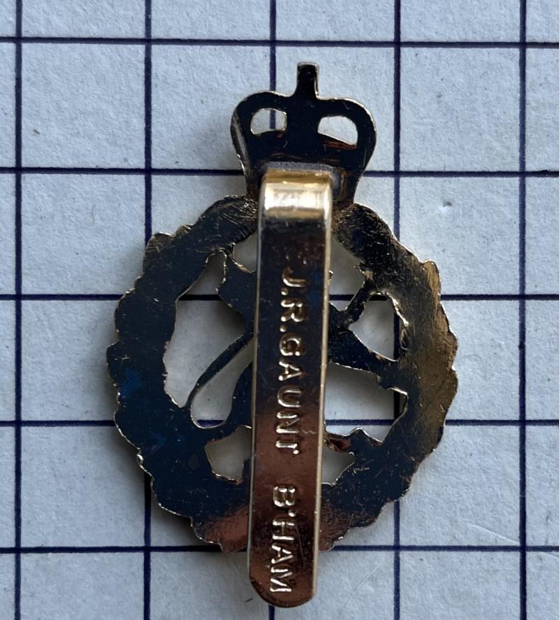 c1952-92 Women's Royal Army Corps (WRAC) Anodised Aluminium Cap Badge Gaunt