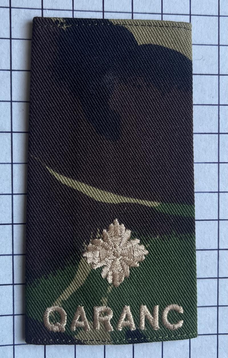 Pre-2013 Queen Alexandra's Royal Army Nursing Corps (QARANC) DPM Rank Slide Slip-On 2nd Lt Badge
