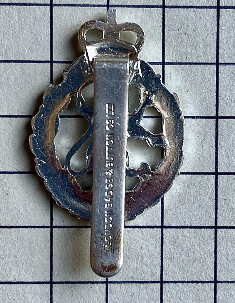 c1952-92 Women's Royal Army Corps (WRAC) Anodised Aluminium Cap London Badge Button Company