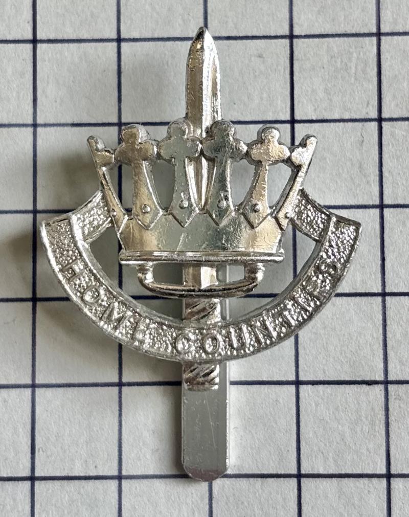 c1958-68 The Home Counties Brigade Anodised Aluminium Cap Badge Gaunt