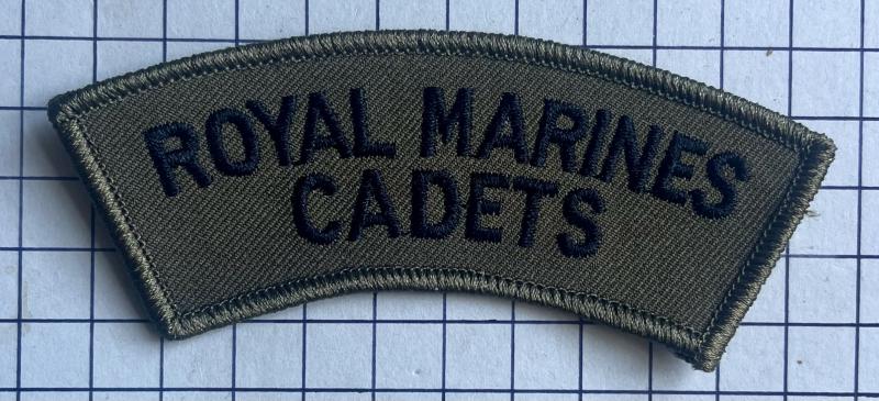 c2010s Royal Marines Cadets (RMC) Subdued Shoulder Title Badge Patch