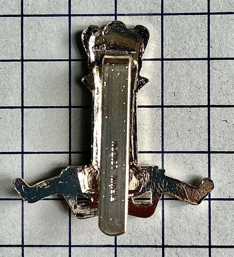 c1953-69 The 11th Hussars Anodised Aluminium Staybrite Cap Badge Firmin London
