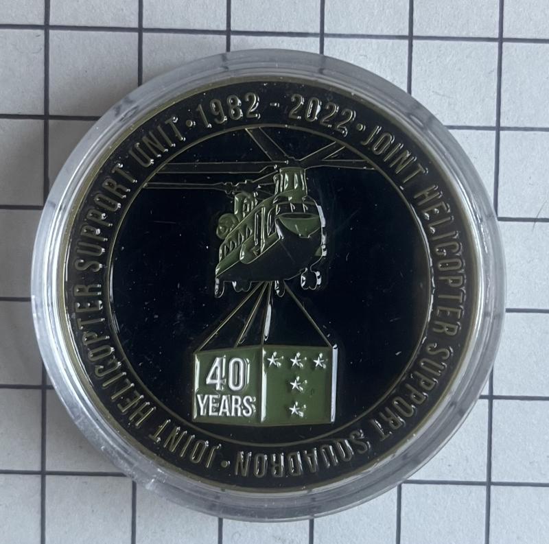 c2022 Joint Helicopter Support Unit (JHSU) / Helicopter Sup Squadron 40th Anniversary Challenge Coin