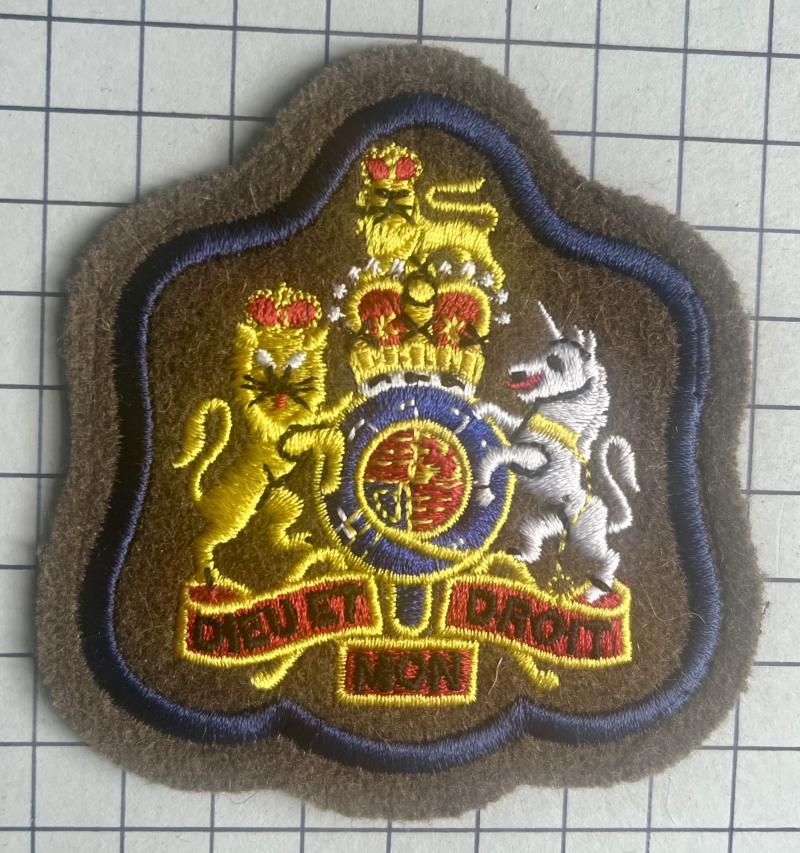Royal Signals Warrant Officer Class 1 (WO1) Rank Patch Badge