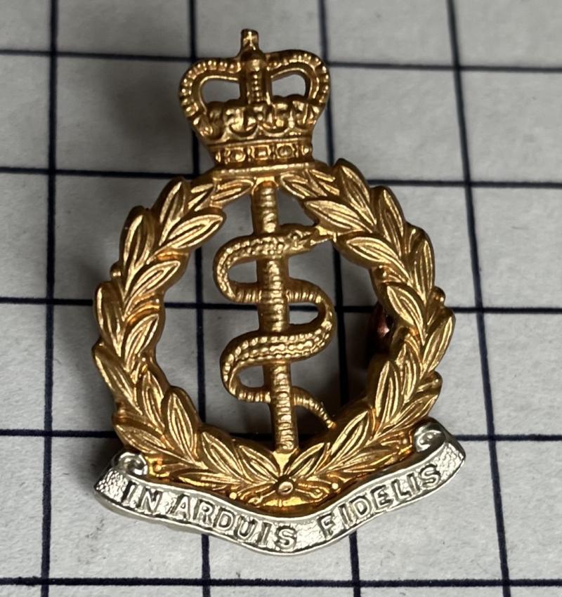 Post 1952 Royal Army Medical Corps (RAMC) Bi-Metal Collar Badge