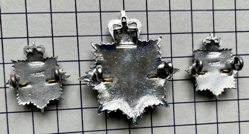 c1953-65 Minty Set Royal Army Service Corps (RASC) Cap and Collar Badges Officer Pattern