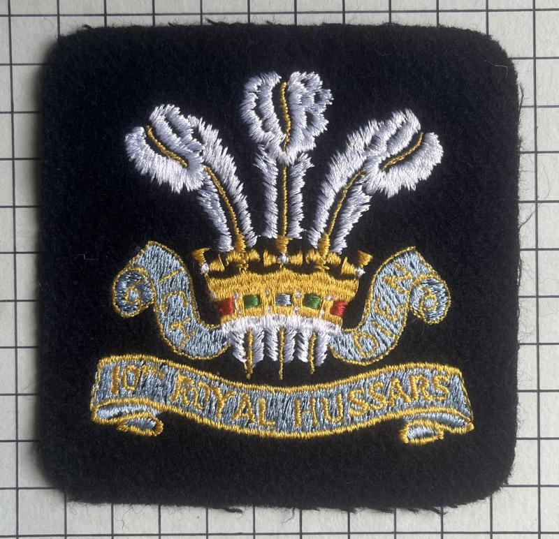 10th Royal Hussars Old Comrades Blazer Patch