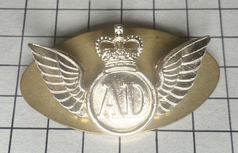 c1960s Royal Corps of Transport (RCT) Anodised Aluminium Air Despatch (AD) Wing Brevet Badge