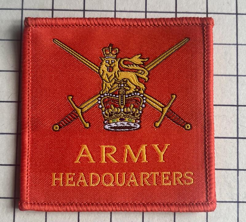 Pre 2025 Army Headquarters Tactical Recognition Flash Formation Sign Patch Badge