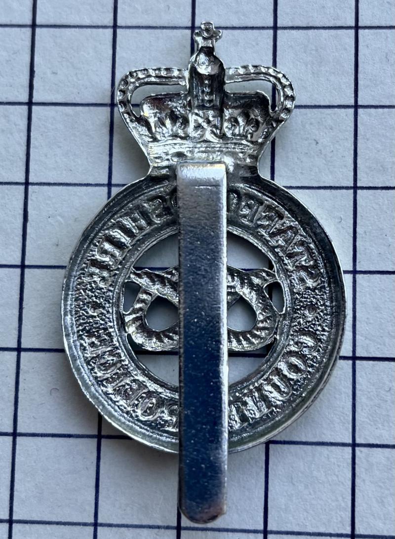 c1952-68 Staffordshire County Police Chrome Cap Badge