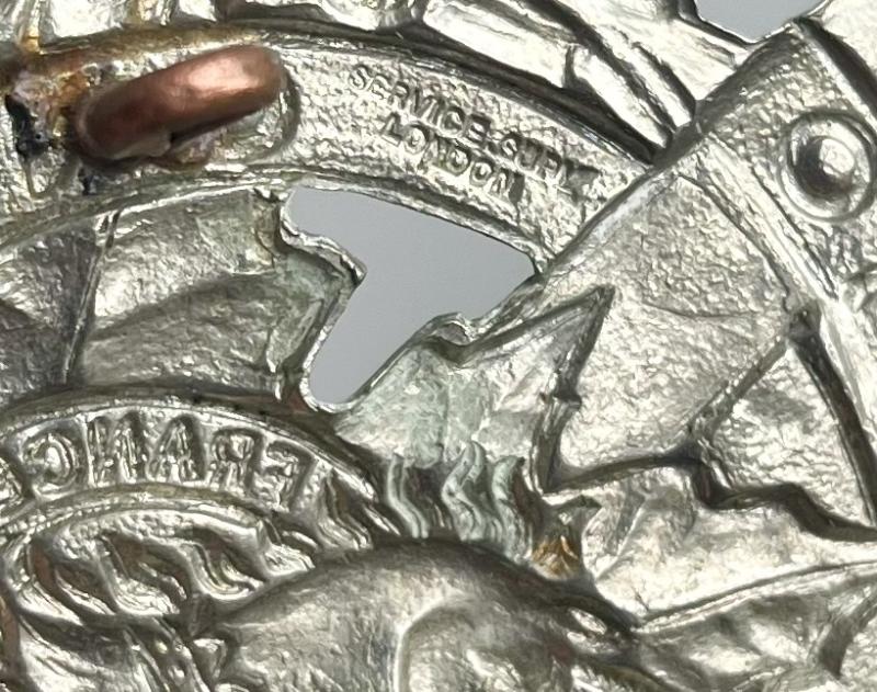 cWW2 British Made Toronto Scottish Regiment Glengarry Cap Badge