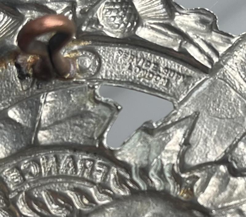 cWW2 British Made Toronto Scottish Regiment Glengarry Cap Badge